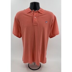 Southern Tide Men's Skipjack Polo Shirt Golf Solid Melon S/S XL